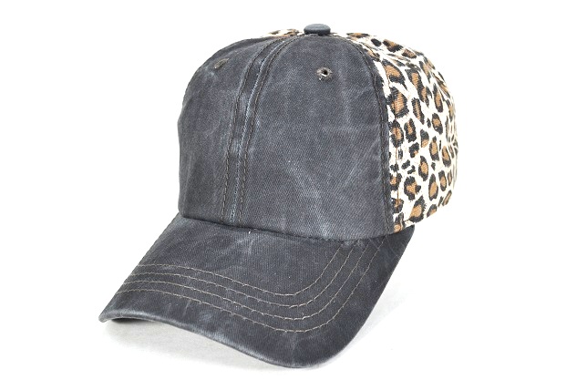 035- PLAIN BLACK PIGMENT BROWN LEOPARD BACK